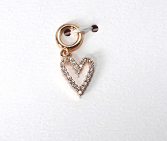 heart pave Charm