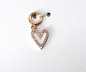 heart pave Charm